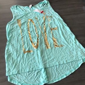 Mint Colored XL Tank Top New With Tags!